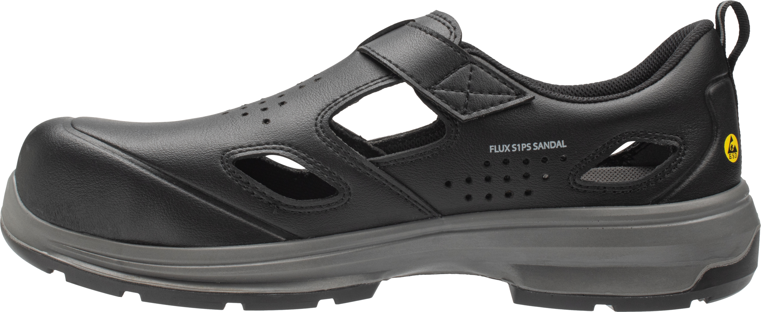 Sandale Flux S1PS Sandal Safety Jogger - Negru