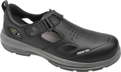 Sandale Flux S1PS Sandal Safety Jogger - Negru