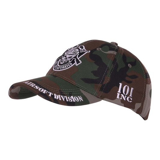 Sapca Baseball 101 INC Airsoft Woodland - Performanță Discretă