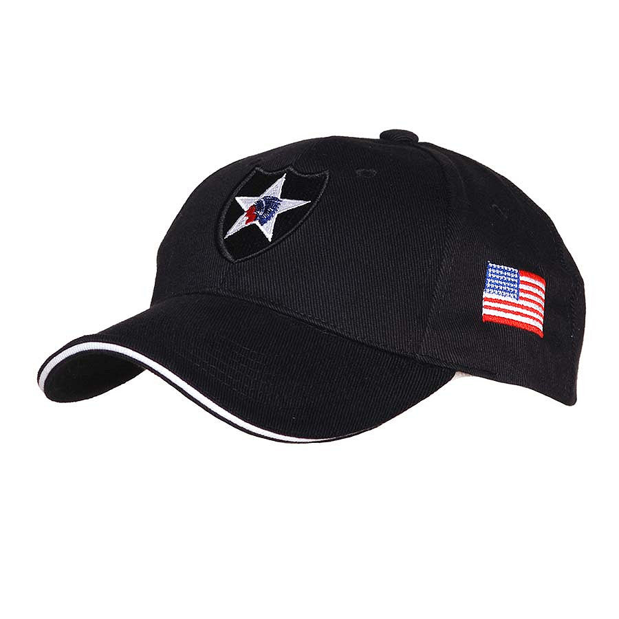 Sapca Baseball 2nd Infantry Neagra Militar - Spirit de Corp Autentic