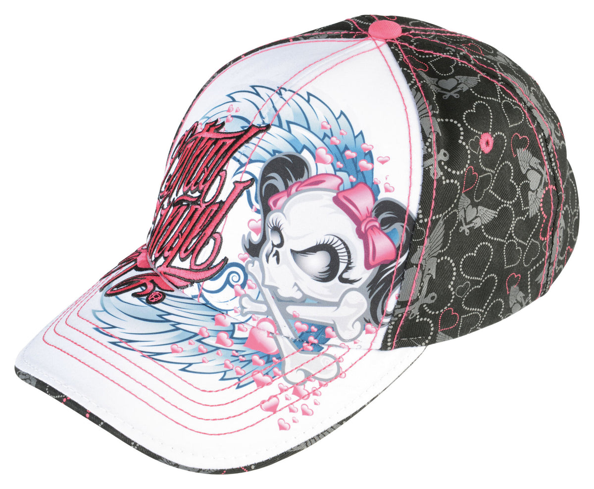 Șapcă Baseball Damă Lethal Angel - Albă, Mărime Universală
