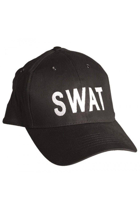 Șapcă Baseball Mil-Tec SWAT – 100% Bumbac, Clemă Metalică, Neagră