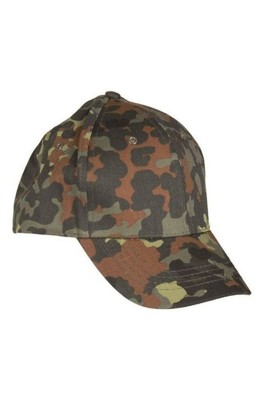Șapcă Baseball pentru Copii Mil-Tec – 100% Bumbac, Flecktarn