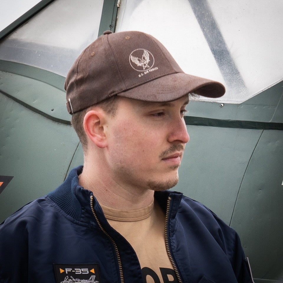 Sapca Baseball U.S. Air Force Piele Eco Maro - Stil Tactic Autentic