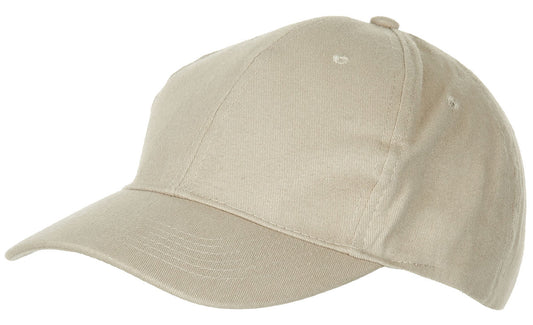 Șapcă BB Cap Plată Khaki MFH - Reglabilă, Vizor Cusut