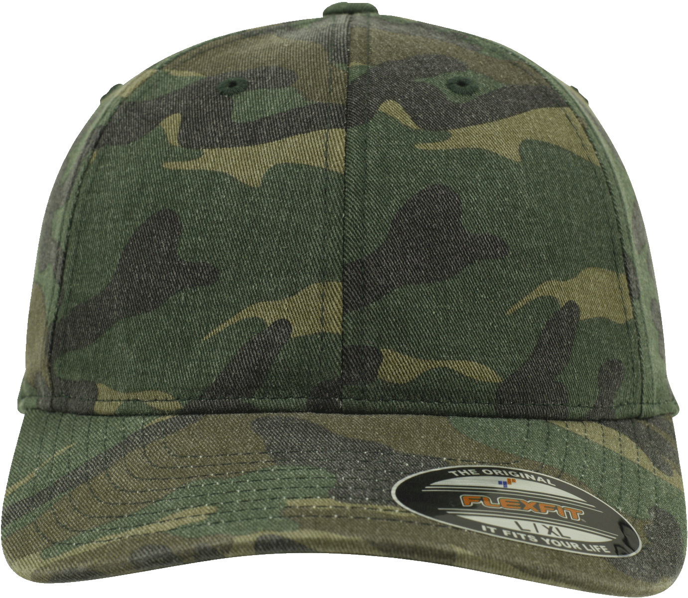Sapca Flexfit Garment Washed Camo Woodland Brandit - Confort Superior