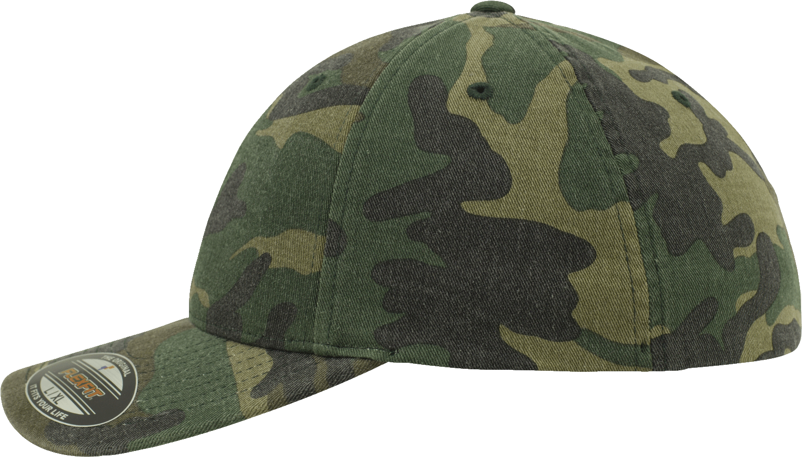 Sapca Flexfit Garment Washed Camo Woodland Brandit - Confort Superior