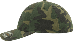 Sapca Flexfit Garment Washed Camo Woodland Brandit - Confort Superior