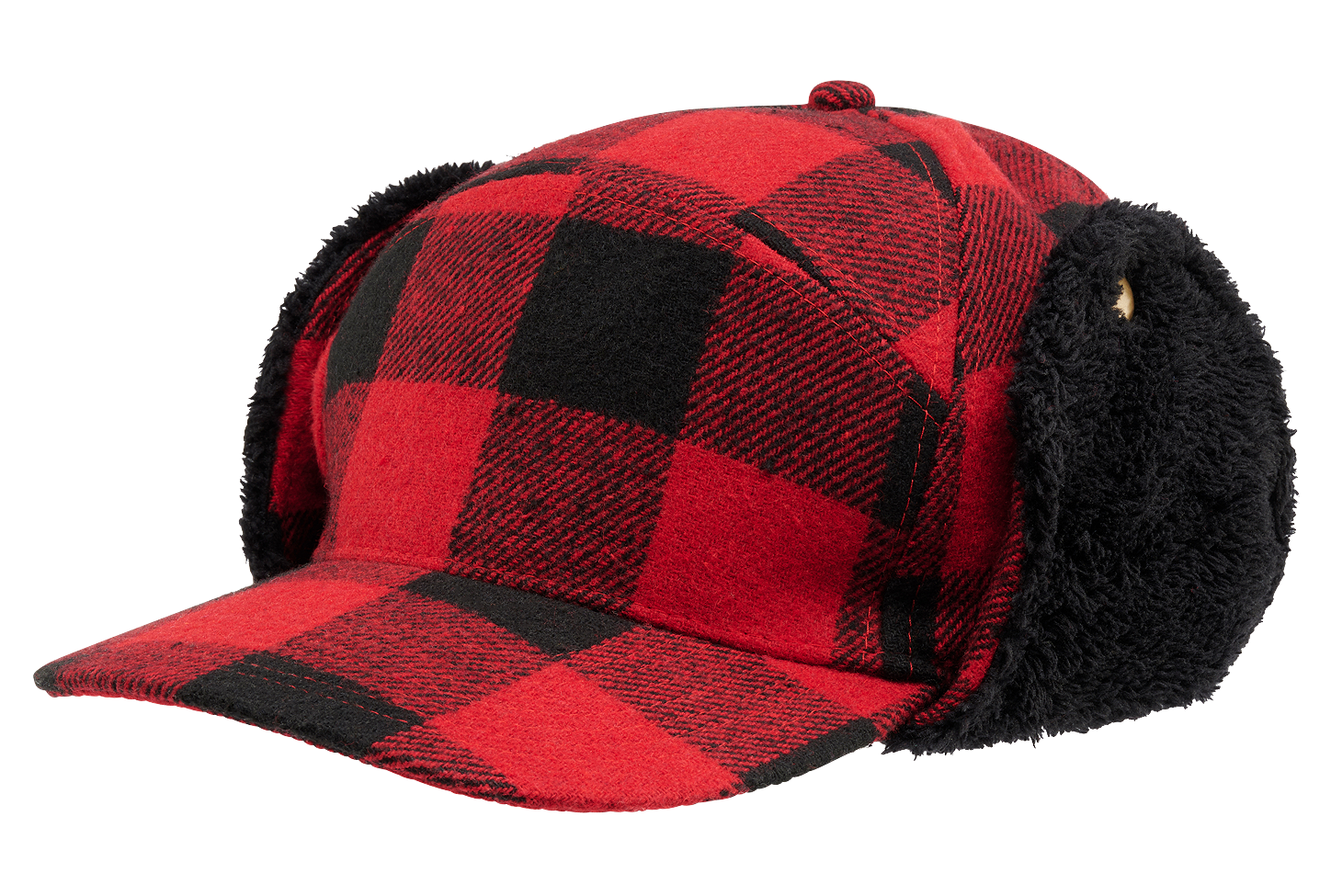 Sapca Lumberjack Winter Red/Black Checkered Brandit - Caldura Iarna