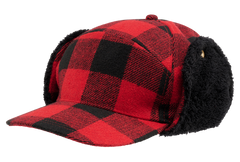 Sapca Lumberjack Winter Red/Black Checkered Brandit - Caldura Iarna