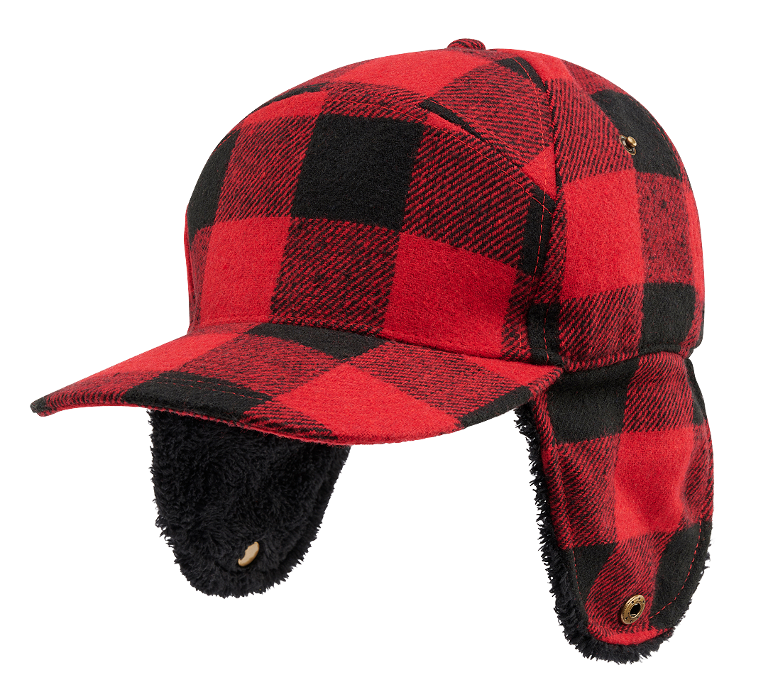 Sapca Lumberjack Winter Red/Black Checkered Brandit - Caldura Iarna