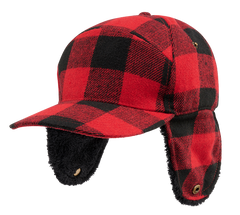 Sapca Lumberjack Winter Red/Black Checkered Brandit - Caldura Iarna