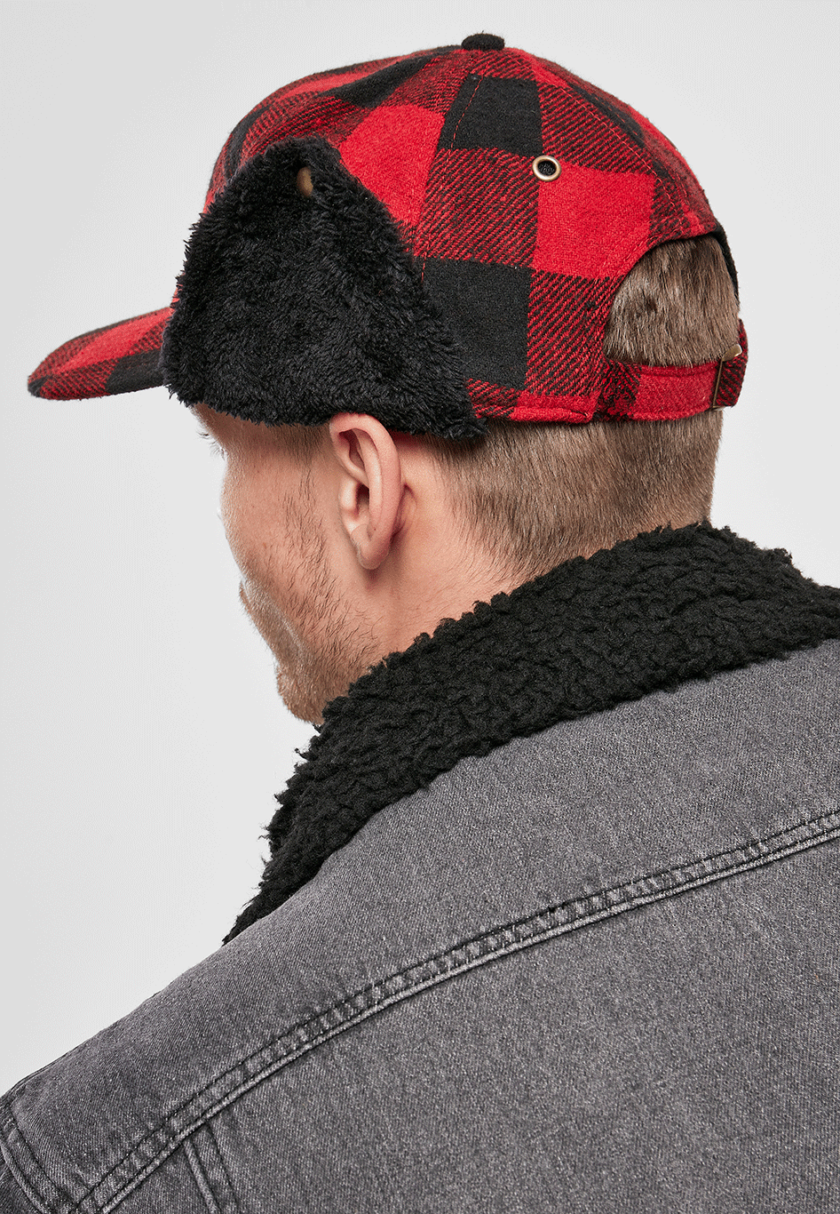 Sapca Lumberjack Winter Red/Black Checkered Brandit - Caldura Iarna
