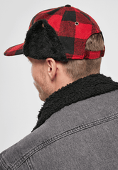 Sapca Lumberjack Winter Red/Black Checkered Brandit - Caldura Iarna