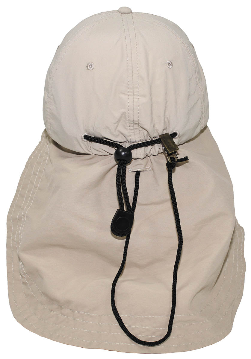 Șapcă Sahara Protecție Gât Khaki FoxOutdoor - Protecție Gât, Cusături Întărite