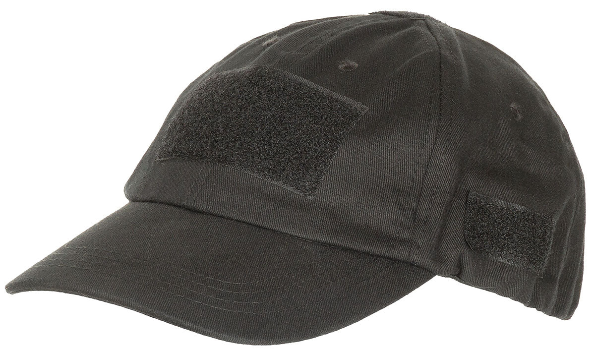 Șapcă Tactică cu Velcro Negru MFHProfessional - 100% Bumbac, 5 Panouri Velcro