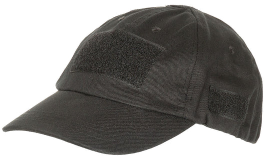 Șapcă Tactică cu Velcro Negru MFHProfessional - 100% Bumbac, 5 Panouri Velcro