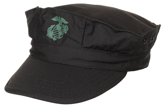 Șapcă USMC Rip Stop Negru MFH - 100% Bumbac, Design Octogonal
