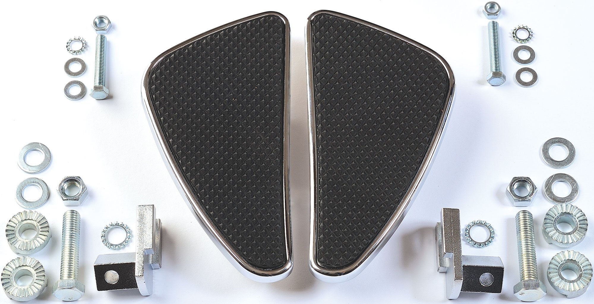 Scărițe Moto Universal Louis - Cromate, Antiderapante