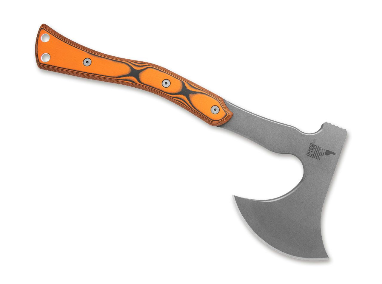 Secure Ucon Hawk TOPS Knives- Lamă Oțel Carbon 1095, Mâner Portocaliu G10/Cauciuc