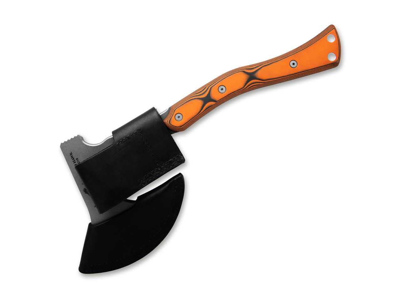 Secure Ucon Hawk TOPS Knives- Lamă Oțel Carbon 1095, Mâner Portocaliu G10/Cauciuc