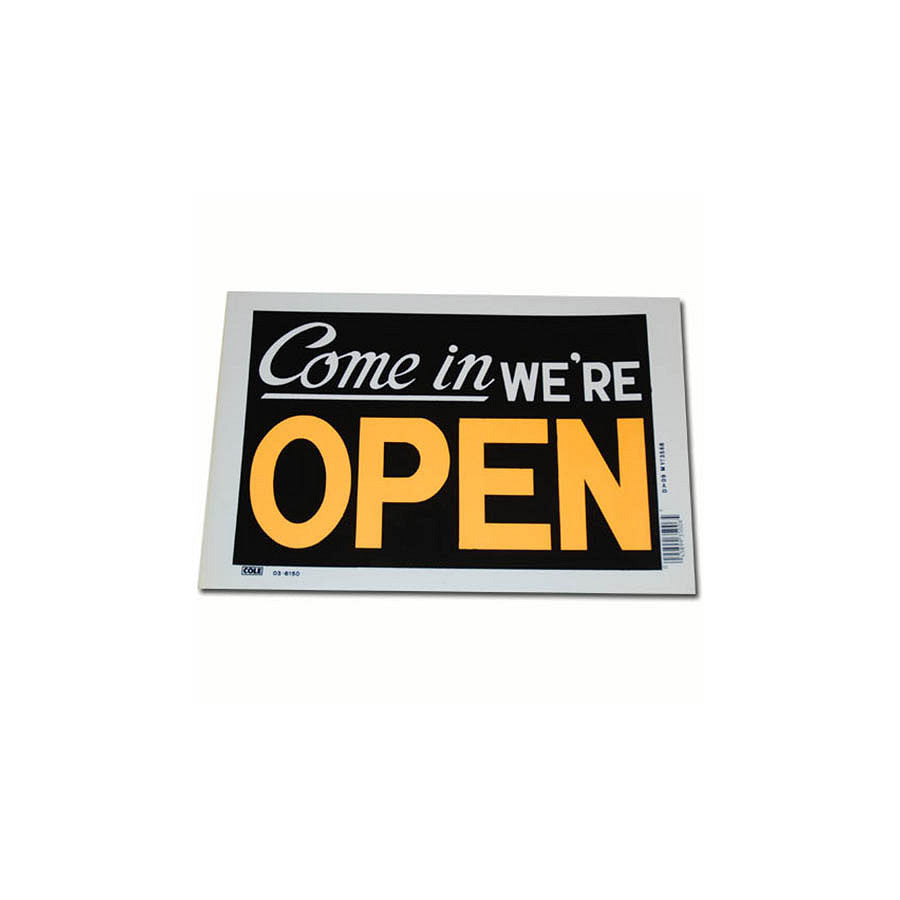 Semn Operațional Plastic "Come In We're Open" - Claritate și Acces