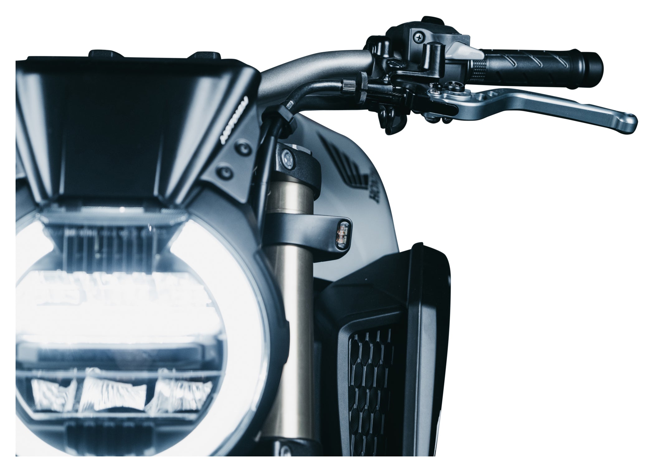 Semnalizatoare Furcă Motoism Type-Three 2-în-1 - LED, Mat Negru
