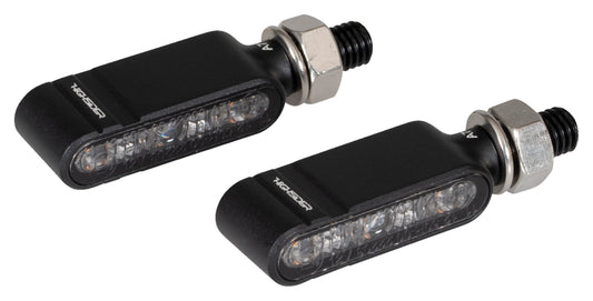 Semnalizatoare LED Bronx 2.0 Highsider - Design CNC, Sticlă Fumurie