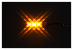 Semnalizatoare LED Bronx 2.0 Highsider - Design CNC, Sticlă Fumurie