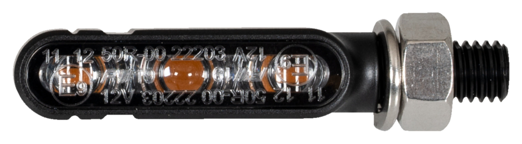 Semnalizatoare LED Bronx 2.0 Highsider - Design CNC, Sticlă Fumurie