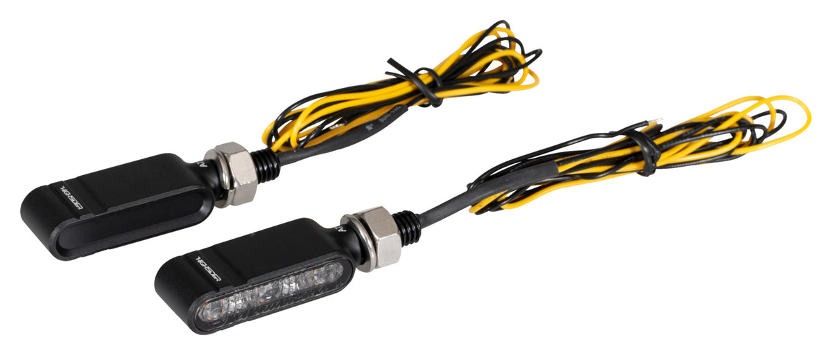 Semnalizatoare LED Bronx 2.0 Highsider - Design CNC, Sticlă Fumurie