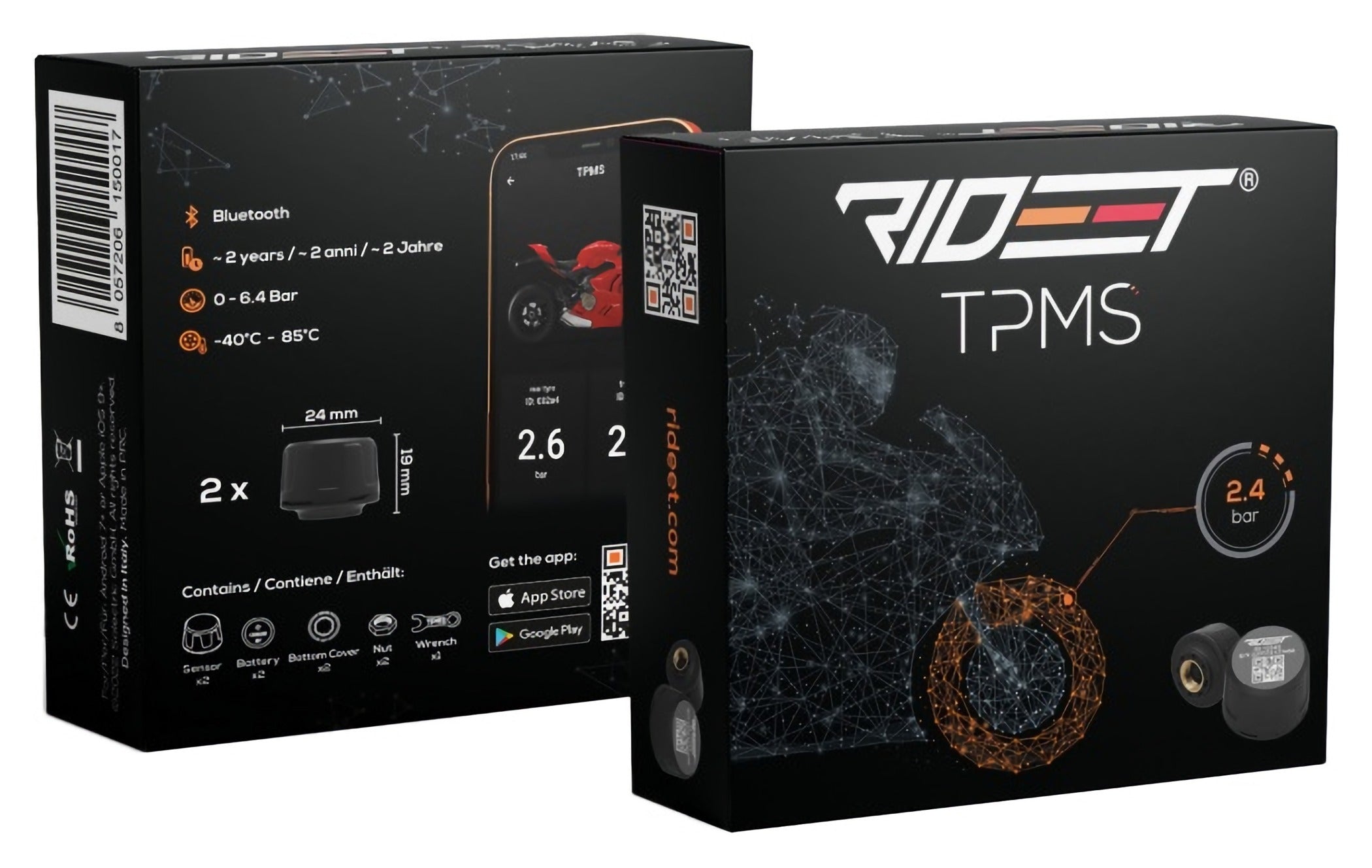 Senzori Presiune Anvelope TPMS Rideet - Monitorizare Inteligentă