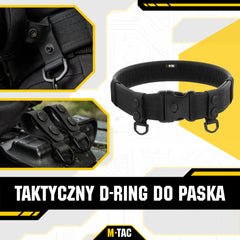 Set 2 Bride Fixare Centură Tactică M-Tac - Negru - D-Ring