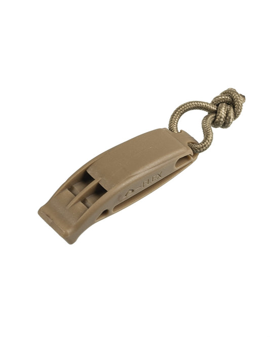 Set 2 Fluiere de Semnalizare Mil-Tec MOLLE – Duraflex, EN ISO 12402-8, Coyote