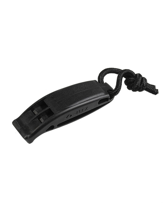 Set 2 Fluiere de Semnalizare Mil-Tec MOLLE – Duraflex, EN ISO 12402-8, Negre
