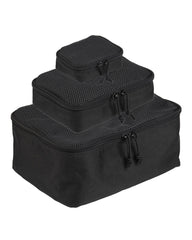 Set 3 Organizatoare din Plasă Mil-Tec – Fermoar, MOLLE, Negru