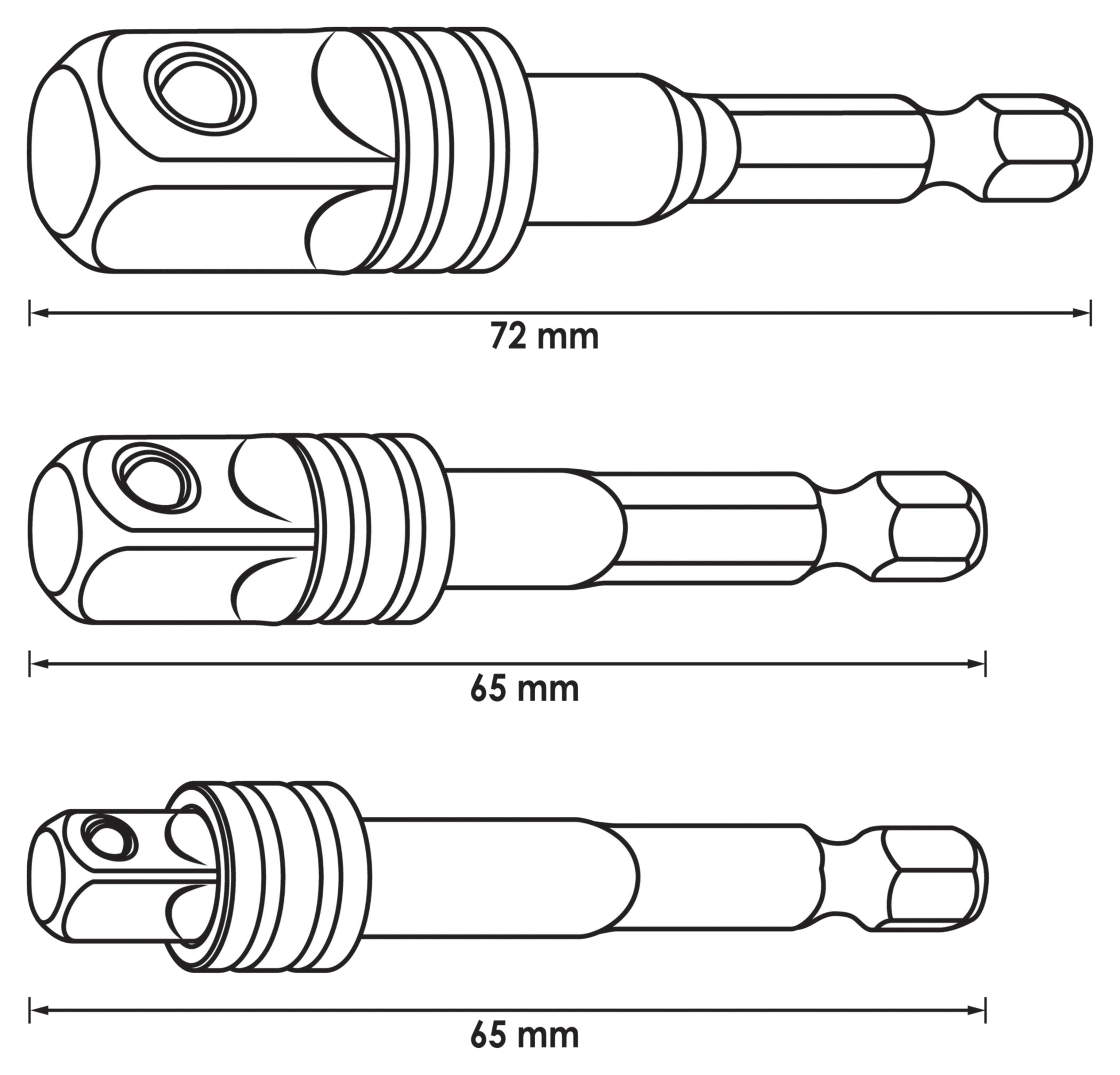 Set Adaptoare Chei Tubulare Vigor - Versatilitate Atelier Moto