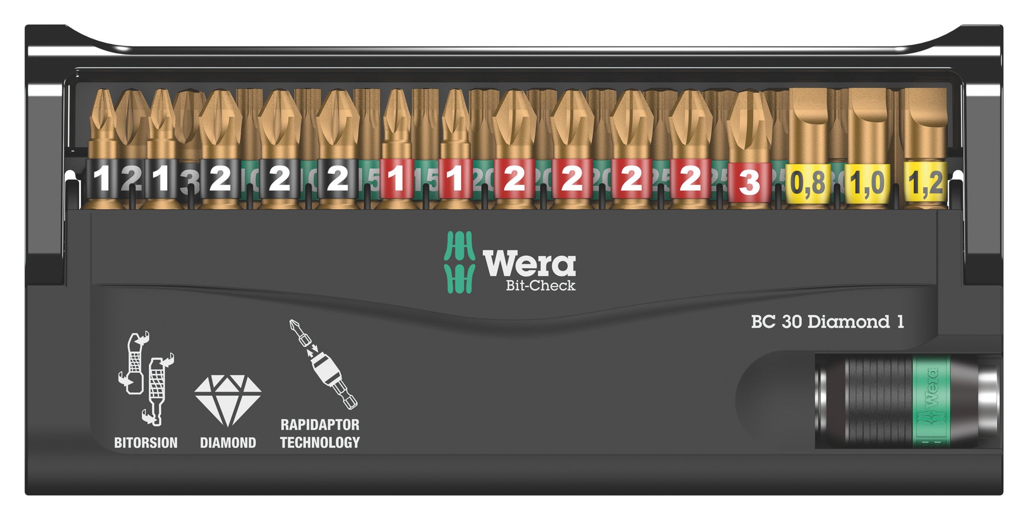 Set Biți Diamant Wera Bit-Check 30 Diamond 1 - Precizie și Durabilitate