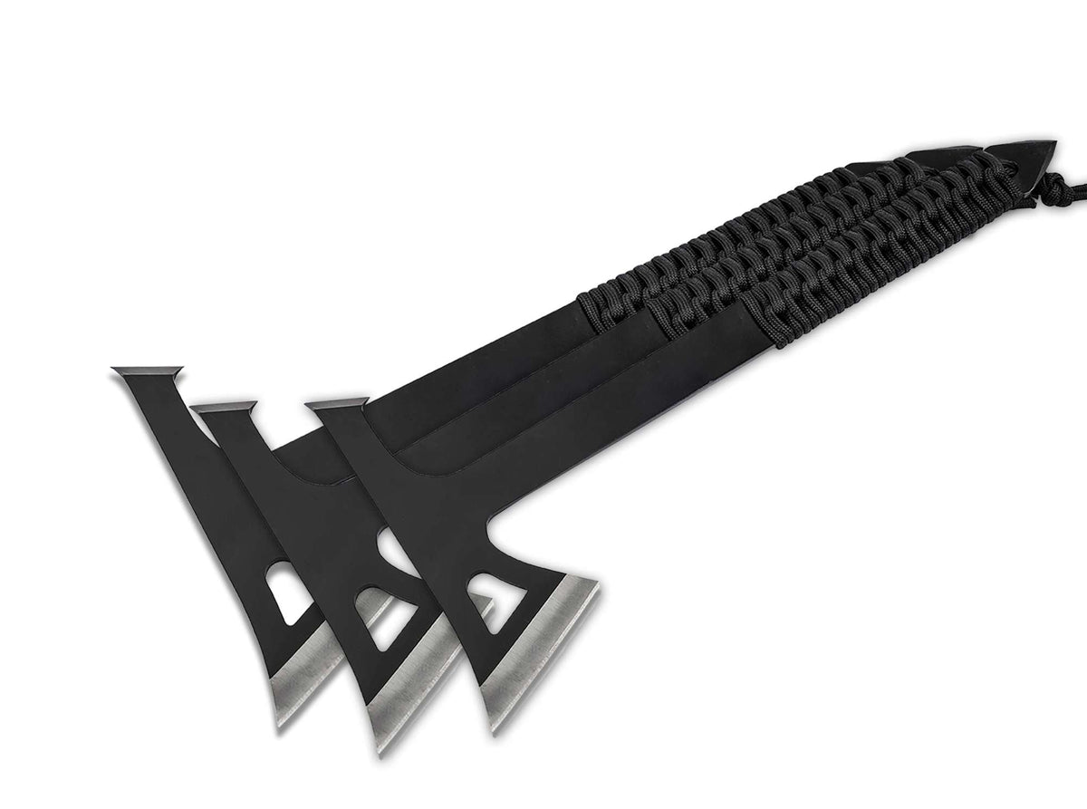 Set Böker Plus Mohican 3er Set – Trei Tomahawk-uri de Aruncare pentru Distracție și Precizie