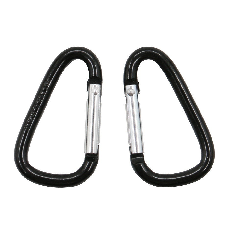 Set Carabiniere Karabijnhaken 4mm Negru - Organizează-ți Echipamentul Eficient