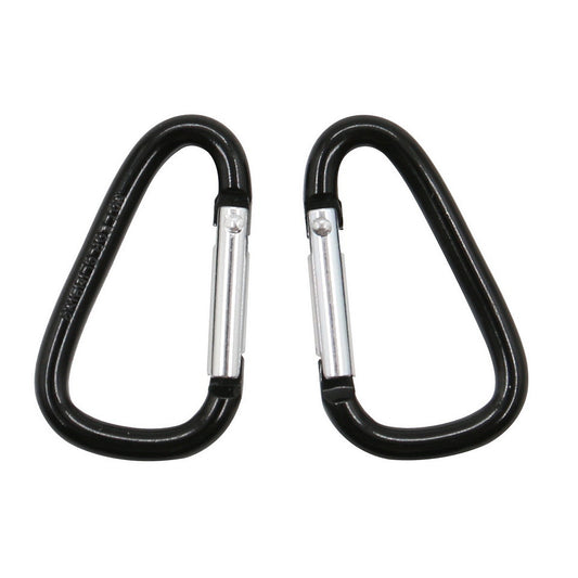 Set Carabiniere Karabijnhaken 4mm Negru - Organizează-ți Echipamentul Eficient