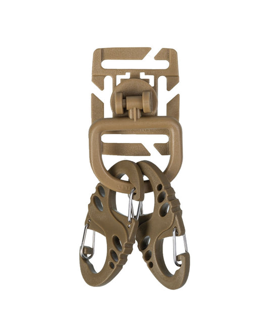 Set Carabiniere Mil-Tec Tactical – 4 Carabiniere S, 2 Inele D, Coyote
