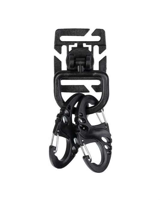 Set Carabiniere Mil-Tec Tactical – 4 Carabiniere S, 2 Inele D, Negru
