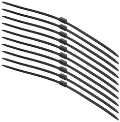 Set Cătușe Plastic Negru MFH - Nylon, 10 buc