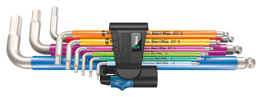 Set Chei Imbus Hex-Plus Multicolor HF Wera - Inox, Antiderapant