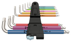 Set Chei Imbus Hex-Plus Wera - Inox, Multicolore, 9 Piese