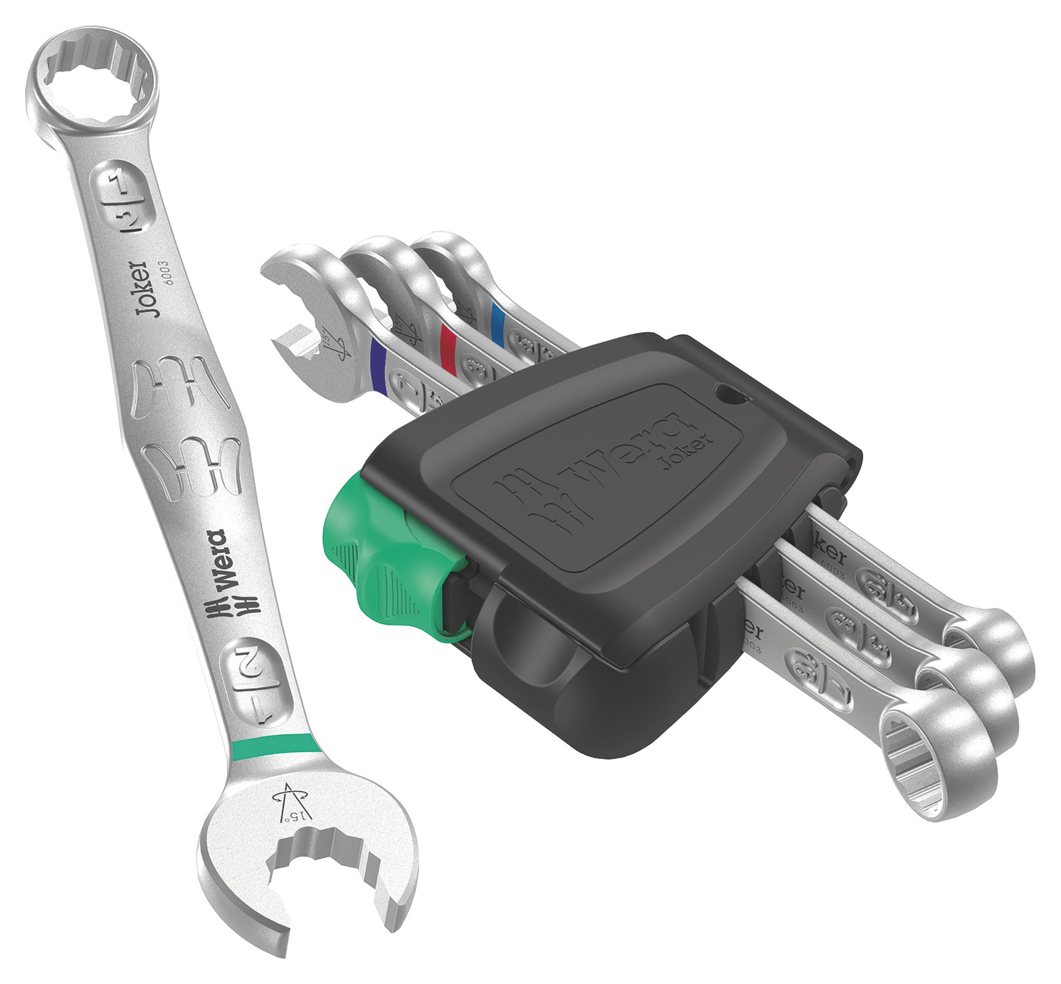 Set Chei Inelare-Fixe Wera 6003 Joker 4 Imperial - Precizie în Spații Înguste