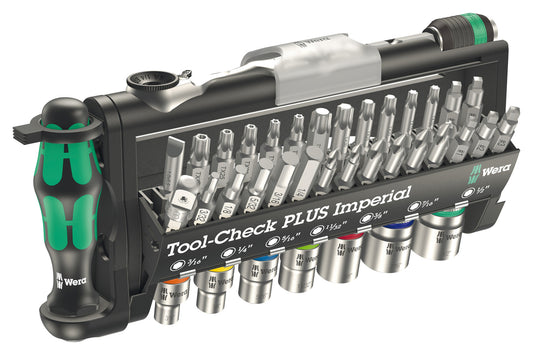 Set Chei și Biți Tool-Check PLUS Imperial Wera - Compact și Robust