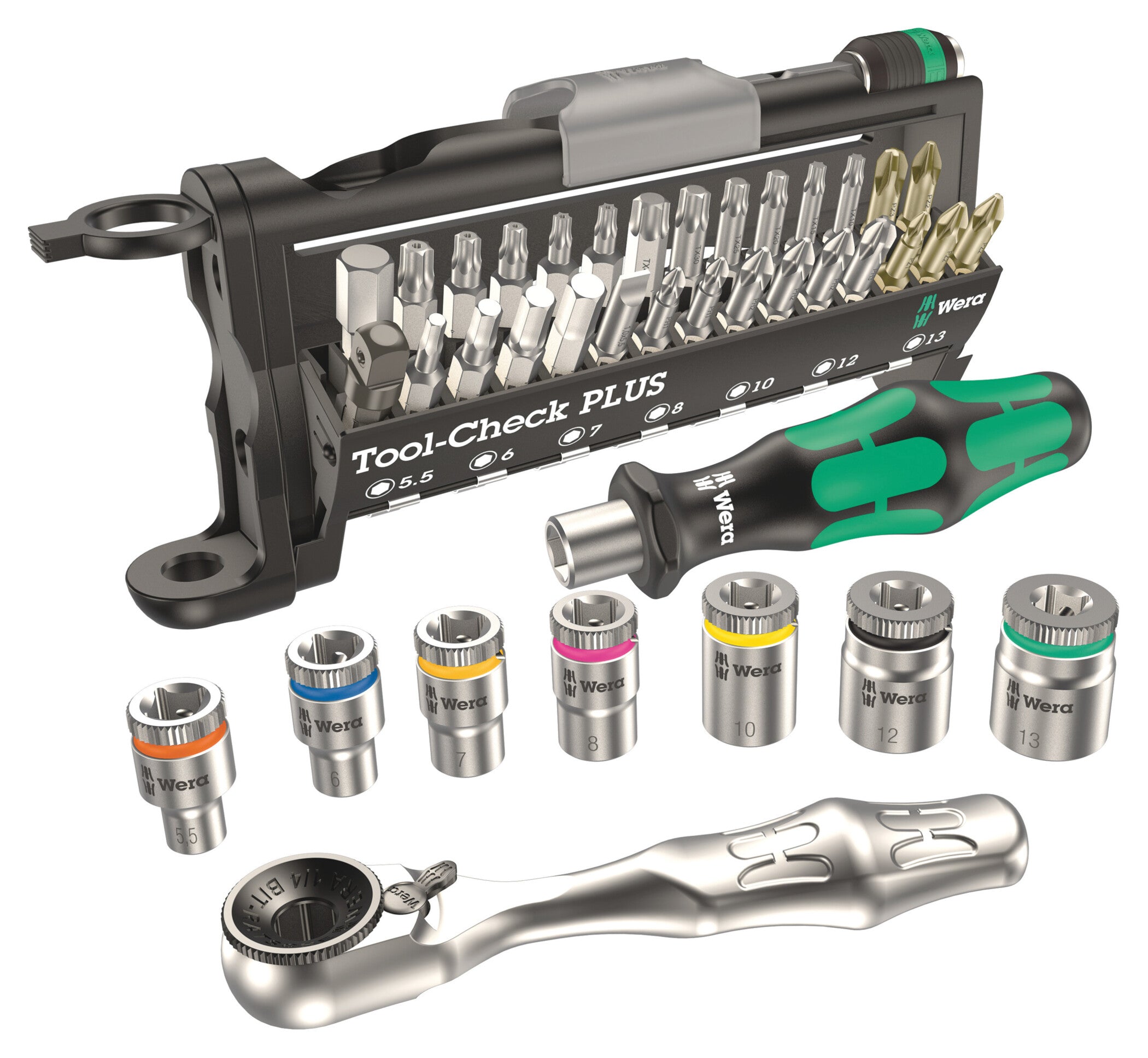 Set Chei și Biți Tool-Check PLUS Wera - 39 Piese, Metric
