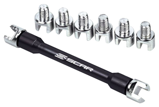 Set Chei Spițe SCAR - Aluminiu CNC, 10 Capete Interșanjabile